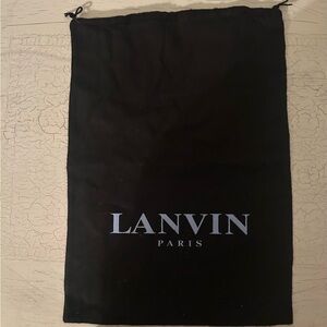 Lanvin Black Drawstring Protective Dust Bag